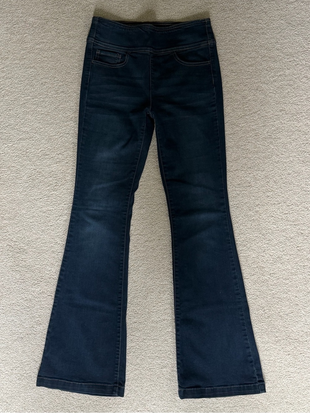 Sofia by Sofia Vergara Melissa Flare Jeans Dark Blue Strech Waist High Rise